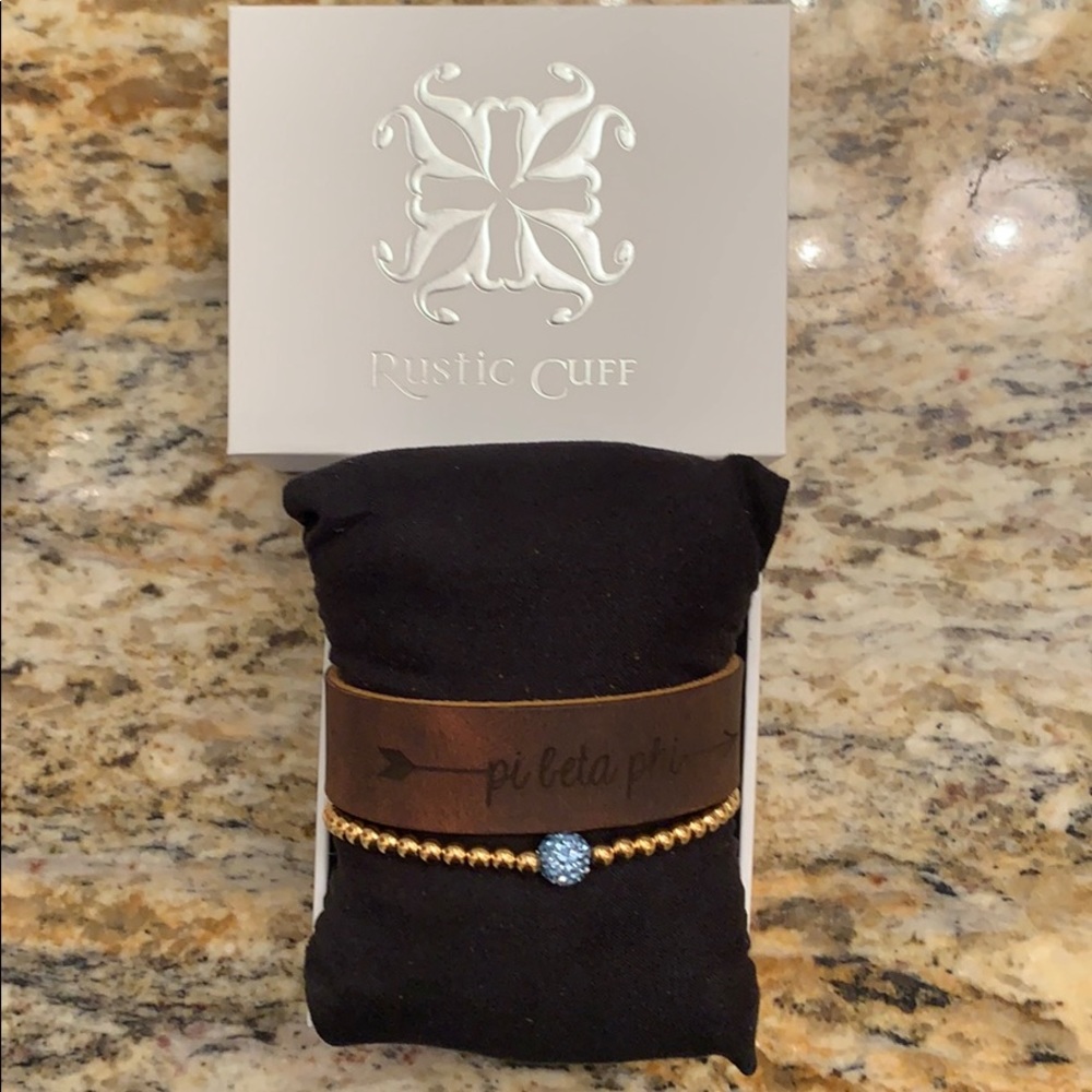 Pi Phi rustic cuff set!